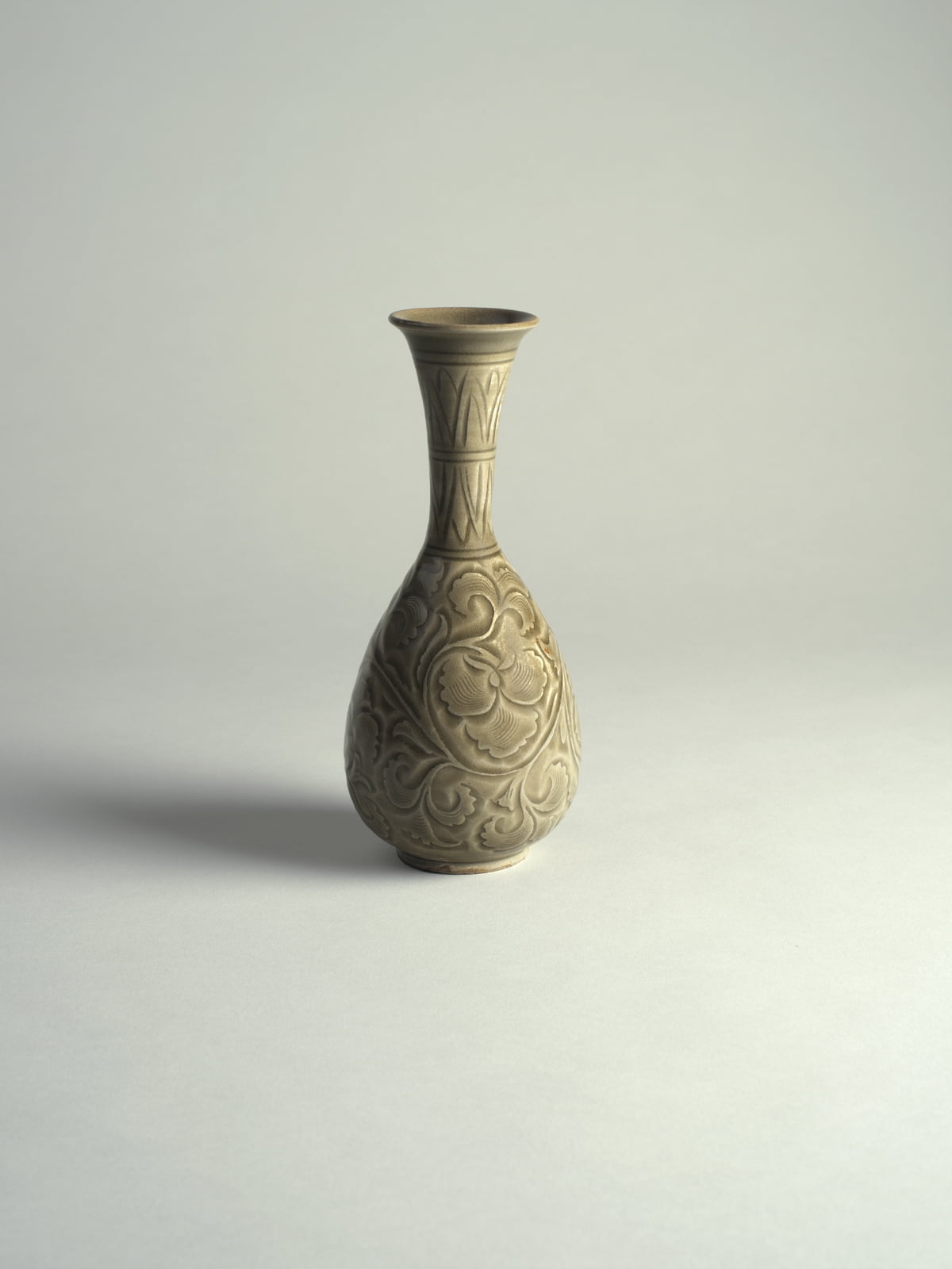 2. Celadon-glazed Stoneware Bottle