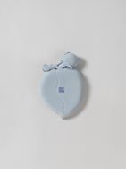 Bluish-grey Monochrome Peach-shaped Porcelain Brush Washer
