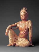 View Wood figure of Guanyin