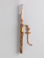 Gold Filigree Double Scabbard with Lapis Lazuli Knife Handles