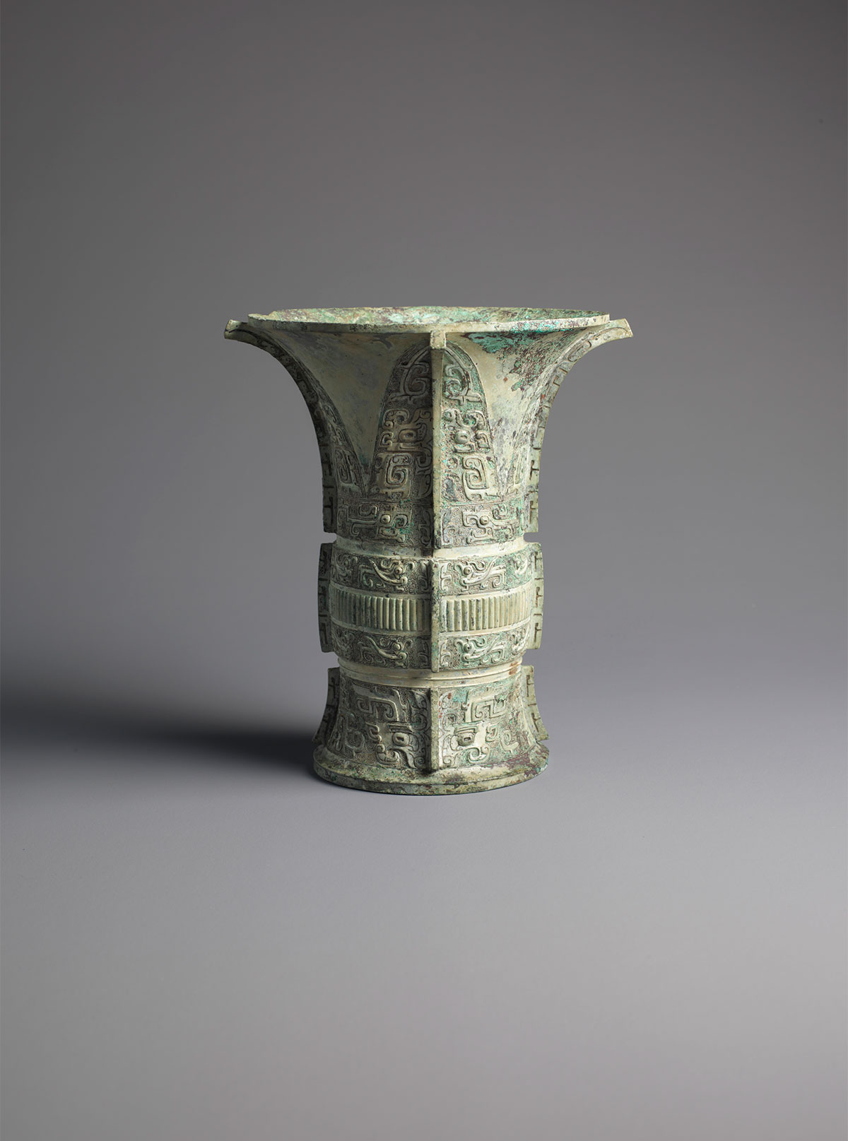 Archaic Bronze Wine Vessel (zun)