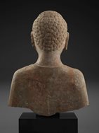 Limestone Bust of Buddha