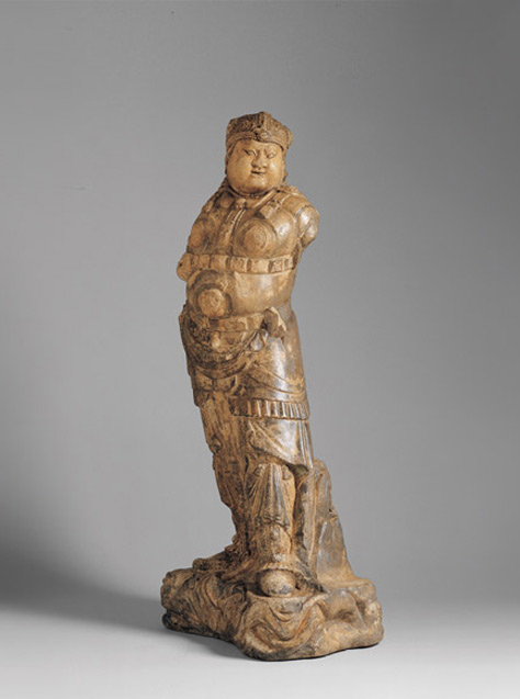 Marble figure of a lokapala