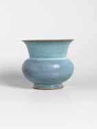 Glazed stoneware flowerpot, zhadou
