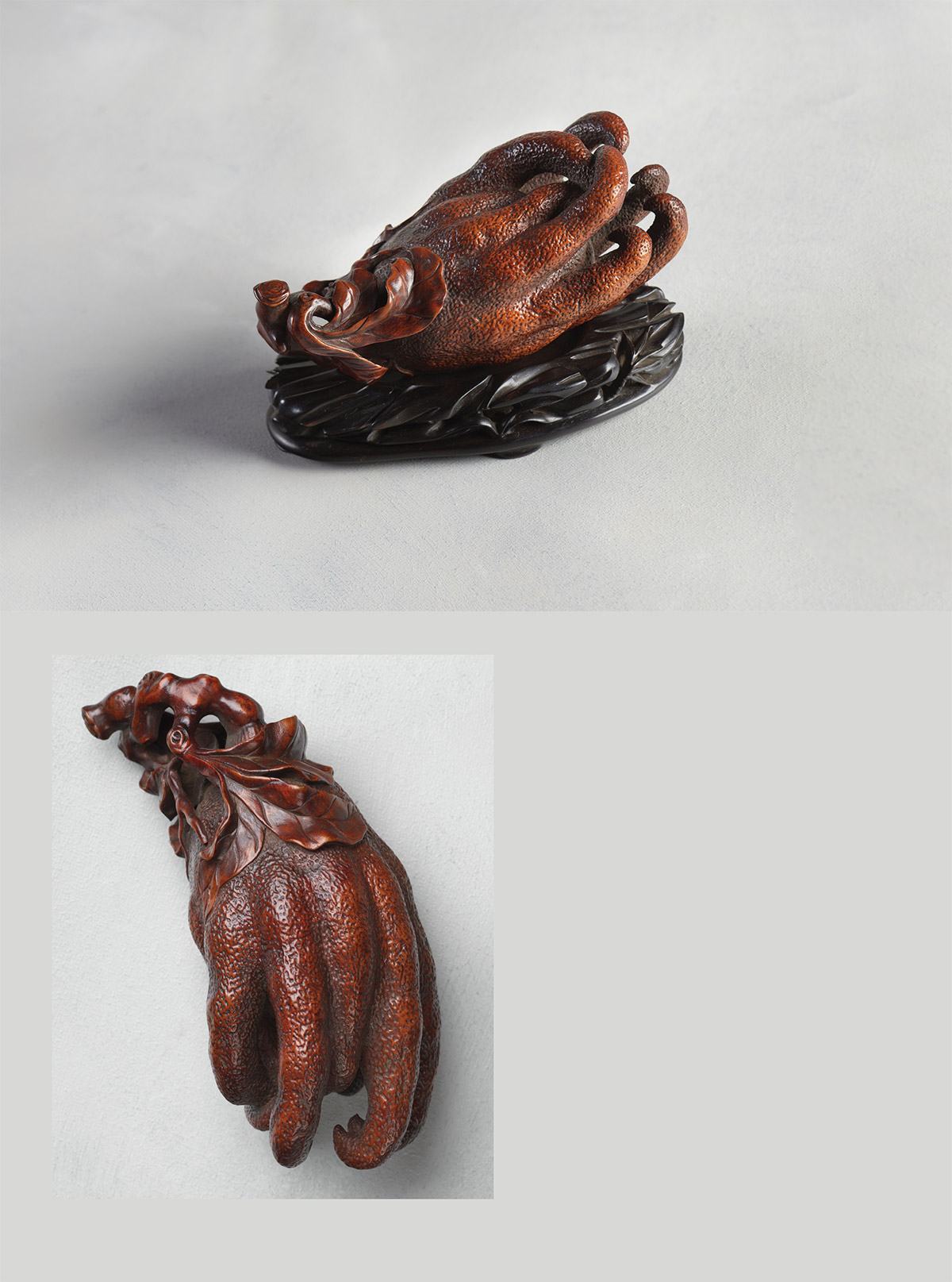 Carved Boxwood Finger Citron