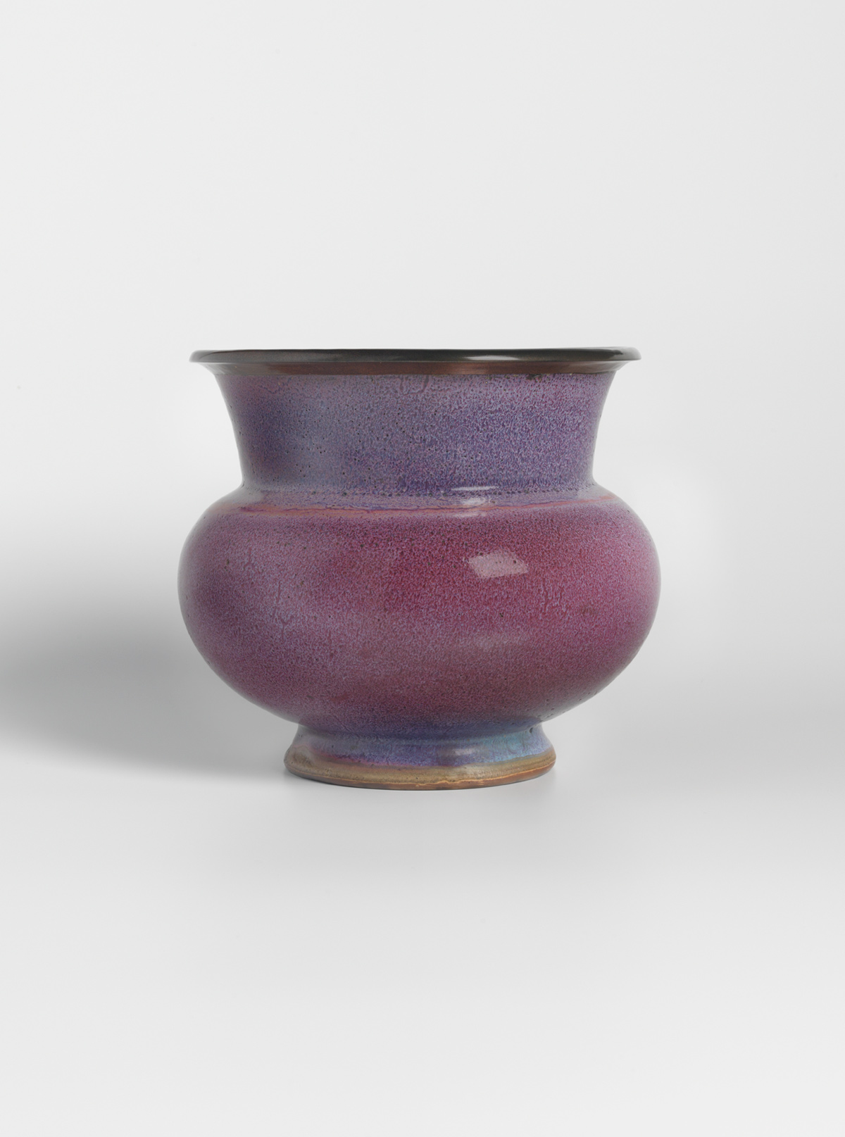 Glazed stoneware flowerpot, zhadou