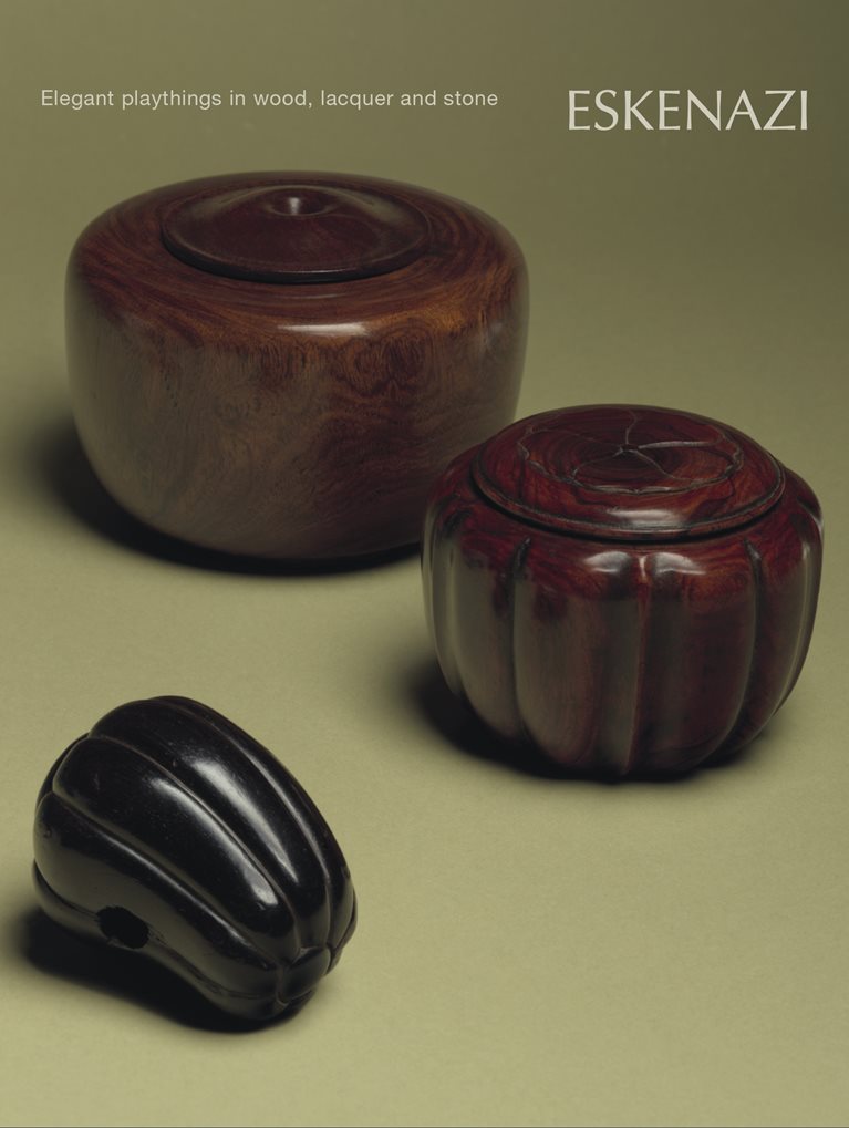 Elegant playthings in wood, lacquer and stone