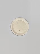 Glazed porcellaneous stoneware carved dish