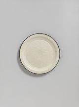 View Glazed Porcellaneous Stoneware Carved Dish