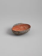 Glazed stone-paste ear-cup
