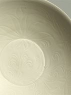 3. Large glazed porcellaneous stoneware bowl with carved decoration