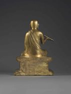 Gilt Bronze Seated Luohan