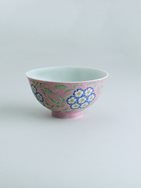 A pink-ground falangcai porcelain ‘primula’ bowl