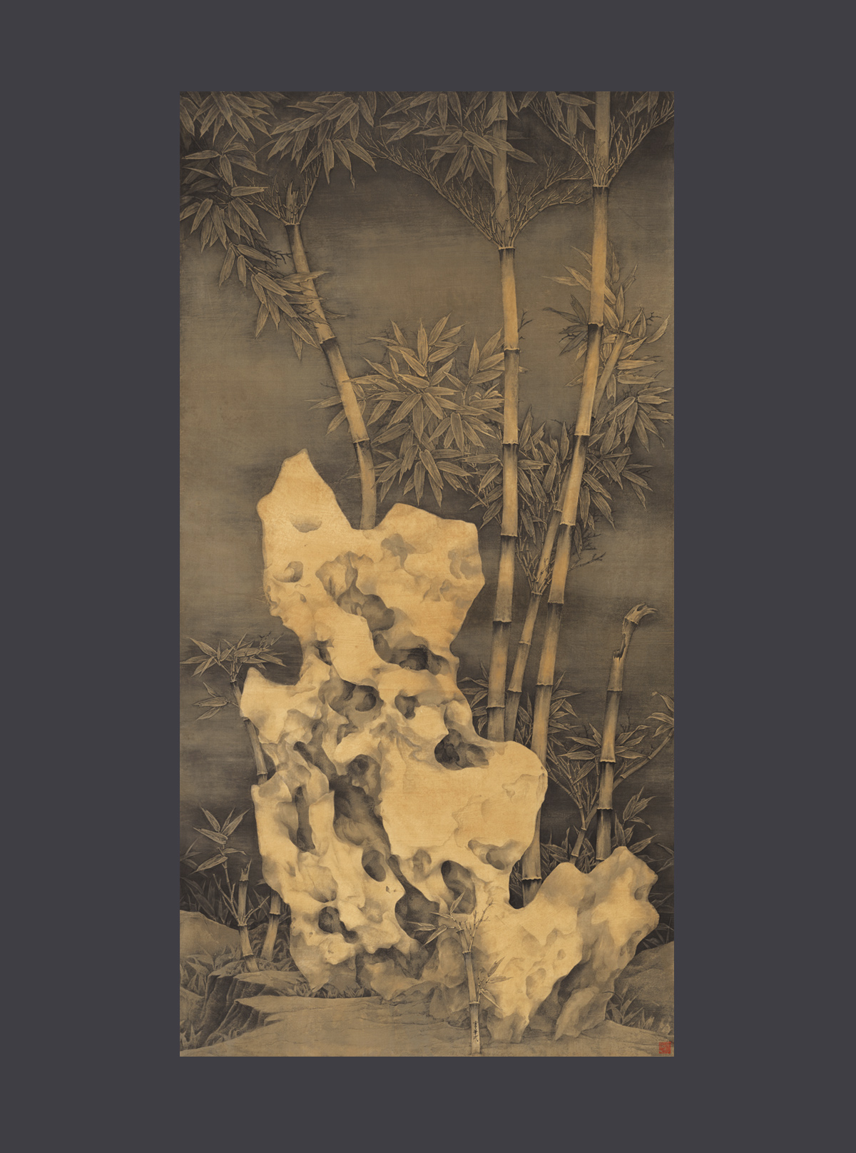 Rock in Moonlight II - Taihu Rock by Moonlight
