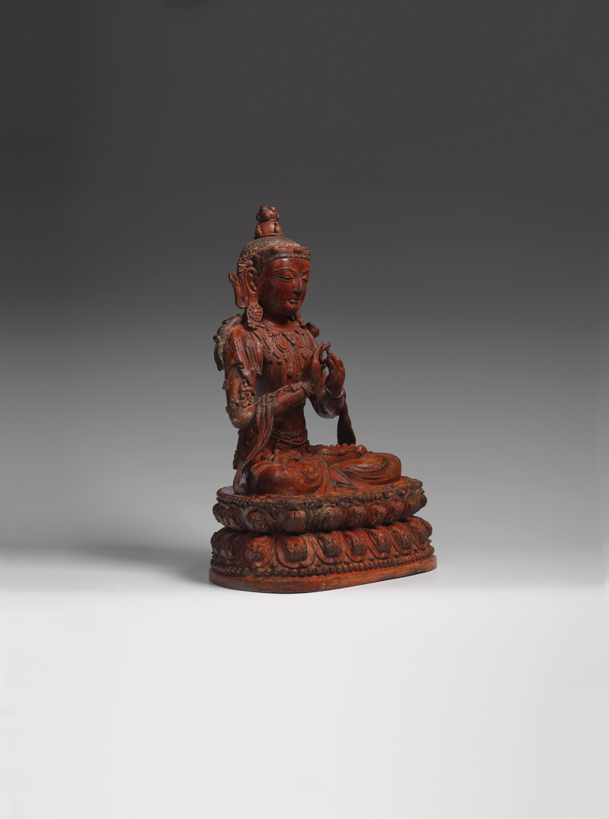Dry Lacquer Figure of Mañjuśrī